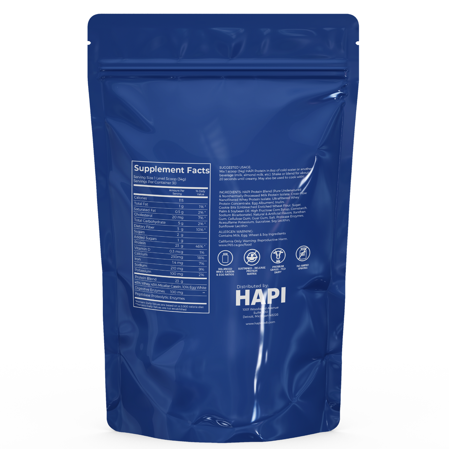 HAPI Cookies & Cream Protein