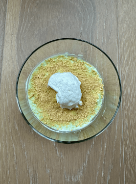 No Bake Pistachio Protein Cheesecake