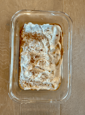 Cinnamon Roll Oat Bake