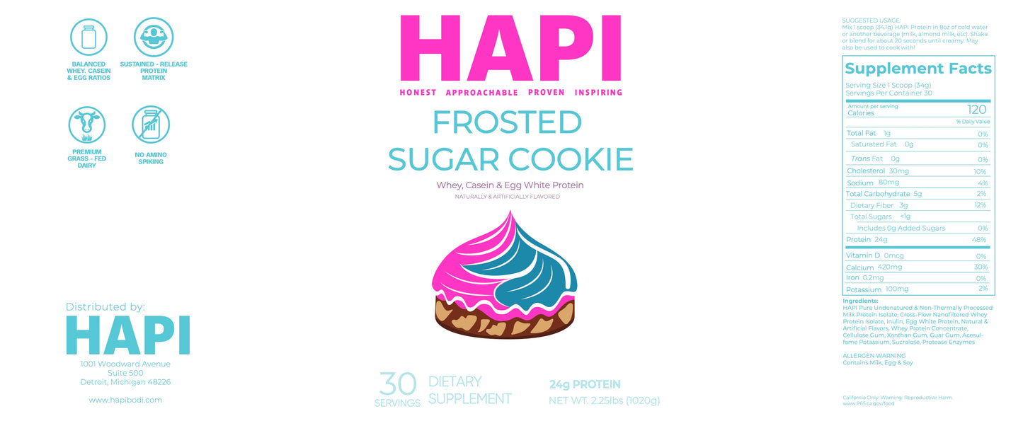 HAPI Limited Edition: Frosted Sugar Cookie Protein