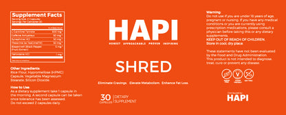 HAPI Shred Fat Burner - Capsule